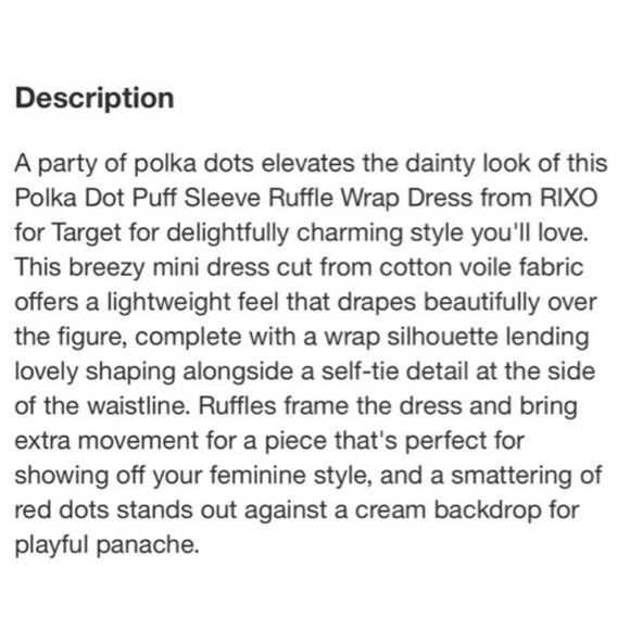 Rixo ruffle wrap dress polka dot large 12 14 - Picture 6 of 13
